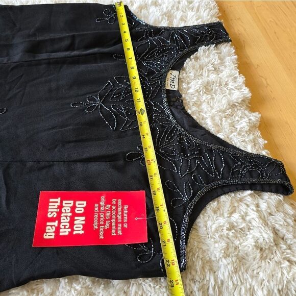 JMD New York Vintage Womens Embellished Formal Black Dress 2 Piece Size 3X Glam - Picture 16 of 16